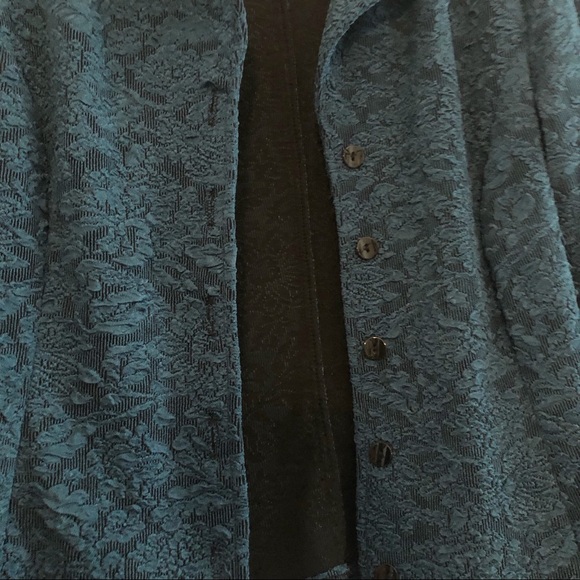 Vintage Coldwater Creek Floral Textured Blazer - Picture 6 of 7